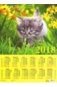 Календарь настенный на 2018 год "Котенок в траве" фото книги маленькое 2