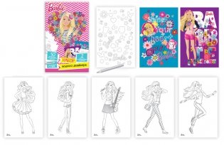 Набор модного дизайнера Mattel "Barbie", с наклейками фото книги