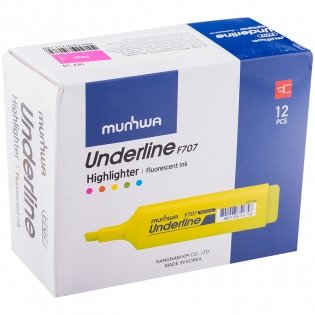 Текстовыделитель MunHwa "UnderLine" розовый, 1-5 мм. Арт. ULF-10 фото книги 3