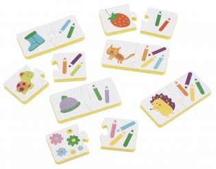 Мягкие игры. Парочки. Подбери карандаши фото книги 4