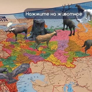 Карта России политико-административная "Brauberg", 101х70 см, 1:8500000, интерактивная фото книги 7