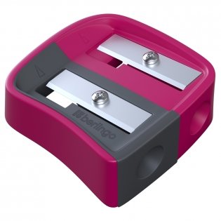 Точилка пластиковая Berlingo "Color Zone Duo", 2 отверстия, для цветных и ч/г карандашей, блистер, ассорти. Арт. BBp_15041 фото книги 4