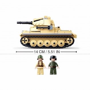 Конструктор пластиковый Sluban "Вторая мировая война. Немецкий танк Panzer", 356 деталей фото книги 5