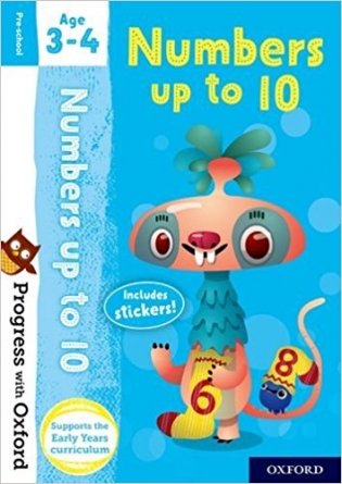 Progress with Oxf: Numbers up to 10. Age 3-4 фото книги