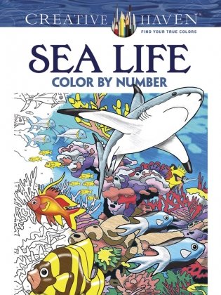Sea Life. Color by Number фото книги