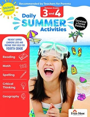 Daily Summer Activities, Between 3rd Grade and 4th Grade фото книги
