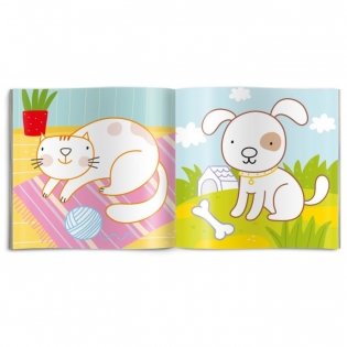Раскраска для малышей "Дружные питомцы" фото книги 2