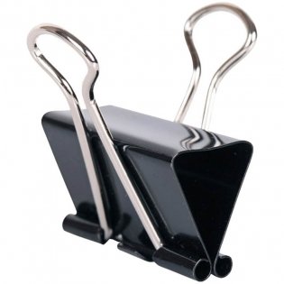 Зажимы для бумаг, 41 мм, 12 штук фото книги 2