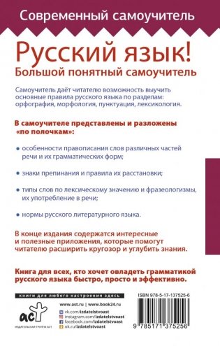 Русский язык! Большой понятный самоучитель фото книги 2