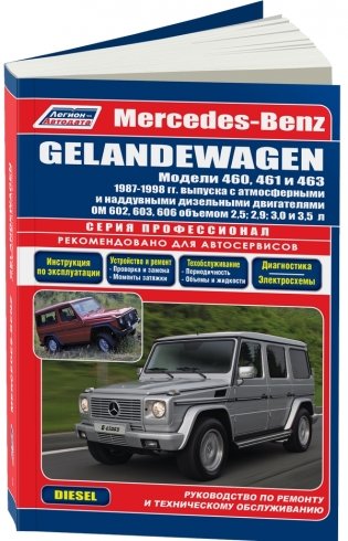 Mercedes-Benz Gelandewagen. 1987-1998 года выпуска. Руководство по ремонту и техническому обслуживанию фото книги