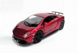 Коллекционная игровая модель "Lamborghini Gallardo LP570-4 Superlegger Shinny metallic Red", 1:32 фото книги