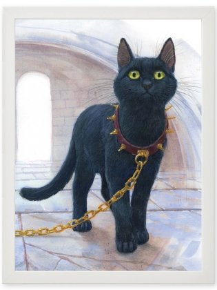 Постер в раме "Волшебный кот" фото книги