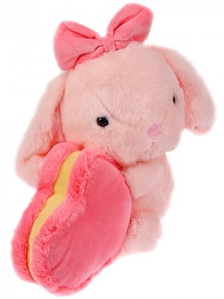 Мягкая игрушка "Зайчик с розовым сердцем" (25 см) фото книги