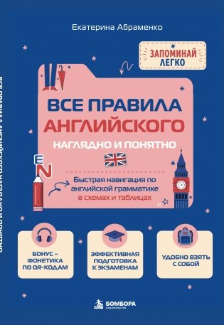 Все правила английского наглядно и понятно. Быстрая навигация по английской грамматике в схемах и таблицах. фото книги