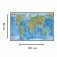 Физическая карта "Мир", 1:29 М, 101 х 66 см (с ламинацией в тубусе) фото книги маленькое 3
