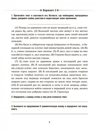 Русский язык: проверочные работы для тематического и итогового контроля. 10 класс фото книги 6