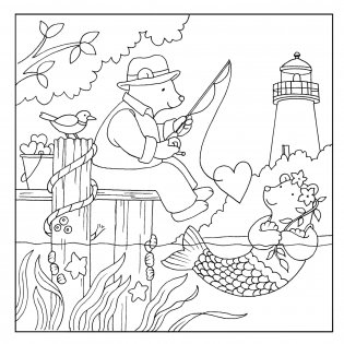 Friends Forever: A Cute & Cozy Coloring Book фото книги 7