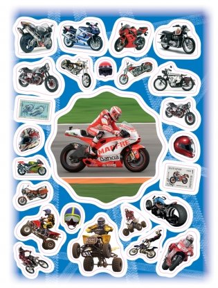 100 наклеек "Мотоциклы" фото книги 3