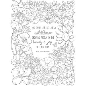 Creative Haven Wildflowers Coloring Book фото книги 4