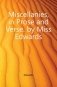 Miscellanies, in Prose and Verse. by Miss Edwards фото книги маленькое 2