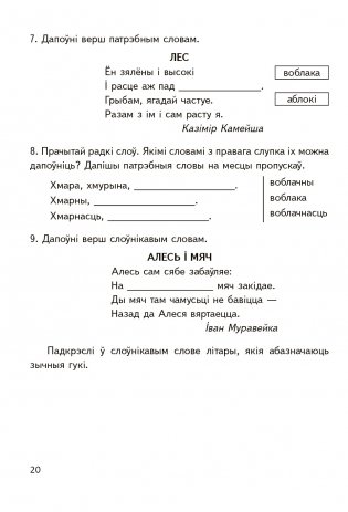 Слоўнiкавыя словы 3 клас. Рабочы сшытак фото книги 3