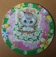 Часы-пазл "Котенок" с кварцевым механизмом фото книги