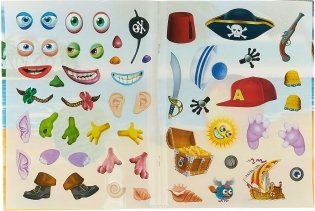 Наклейки многоразовые "Чудики. Пират" фото книги 4