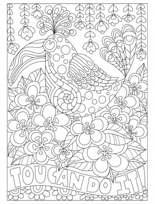 Creative Haven Fanciful Birds coloring book фото книги 6
