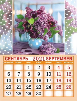 Календарь на магните на 2021 год "Цветы" фото книги 3