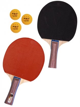 Набор для игры в настольный теннис (2 ракетки, 2 шарика), арт. 917-15 фото книги