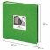 Фотоальбом "Brauberg", на 200 фото 10х15 см, ткань, цвет зеленый фото книги маленькое 10