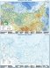 Физическая карта России + контурная карта, двусторонняя А1 фото книги маленькое 2