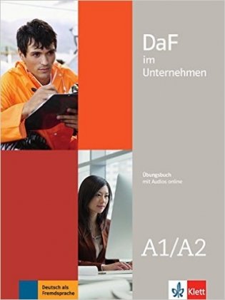 DaF im Unternehmen A1-A2 Uebungsbuch + Video online (+ CD-ROM) фото книги