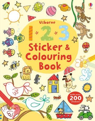 123 Sticker and Colouring Book фото книги
