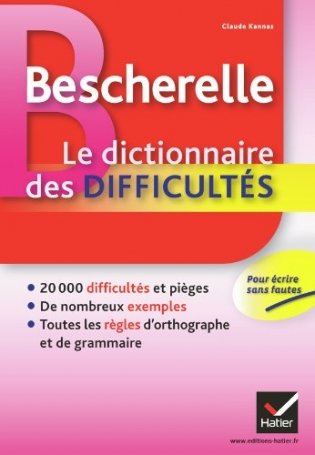 Bescherelle, Le dictionnaire des difficultes фото книги