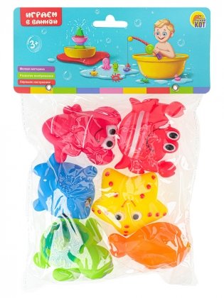 Набор игрушек для купания "Жители подводного мира-2" (6 штук) фото книги 5