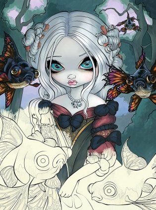 Mermaids Coloring Book фото книги 7