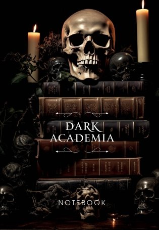 Dark Academia notebook (череп) фото книги