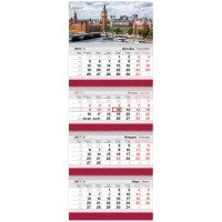 Календарь "Business. Лондон", квартальный, с бегунком, на 2017 год фото книги