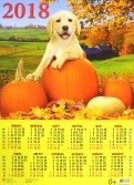 Календарь настенный на 2018 год "Год собаки. Щенок лабрадора" фото книги