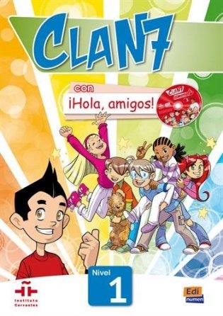 Clan 7 Con Hola Amigos! Libro del Alumno. Nivel 1 (+ CD-ROM) фото книги