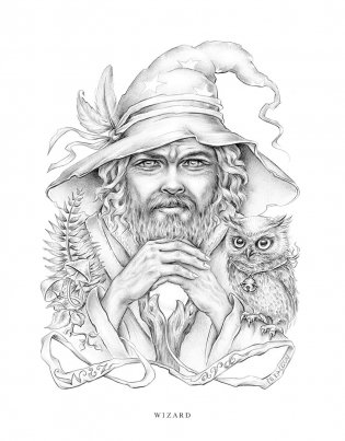 Wildflower Folk Coloring Book фото книги 6