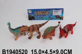 Набор фигурок "Динозавры-13" (4 предмета) фото книги
