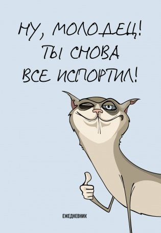 Ты снова все испортил! Ежедневник недатированный (А5, 72 л.) фото книги