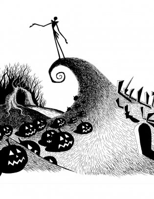 Кошмар перед Рождеством Тима Бёртона. Ужасно весёлая раскраска фото книги 6