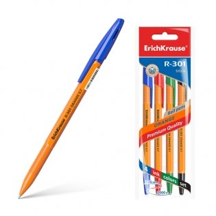 Ручки шариковые "R-301 Orange Stick", 0,7 мм, 4 штуки фото книги 2
