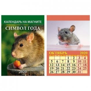 Календарь на магните, отрывной "Символ года. Вид 1", 96x135 мм фото книги
