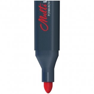 Маркер перманентный Berlingo "Multiline PE320" красный, пулевидный, трехгранный, 3 мм. Арт. BMc_17203 фото книги 2