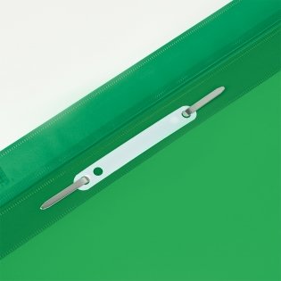 Папка-скоросшиватель пластик. СТАММ А4, 120мкм, зеленая с прозр. верхом фото книги 3