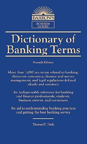 Dictionary of Banking Terms фото книги